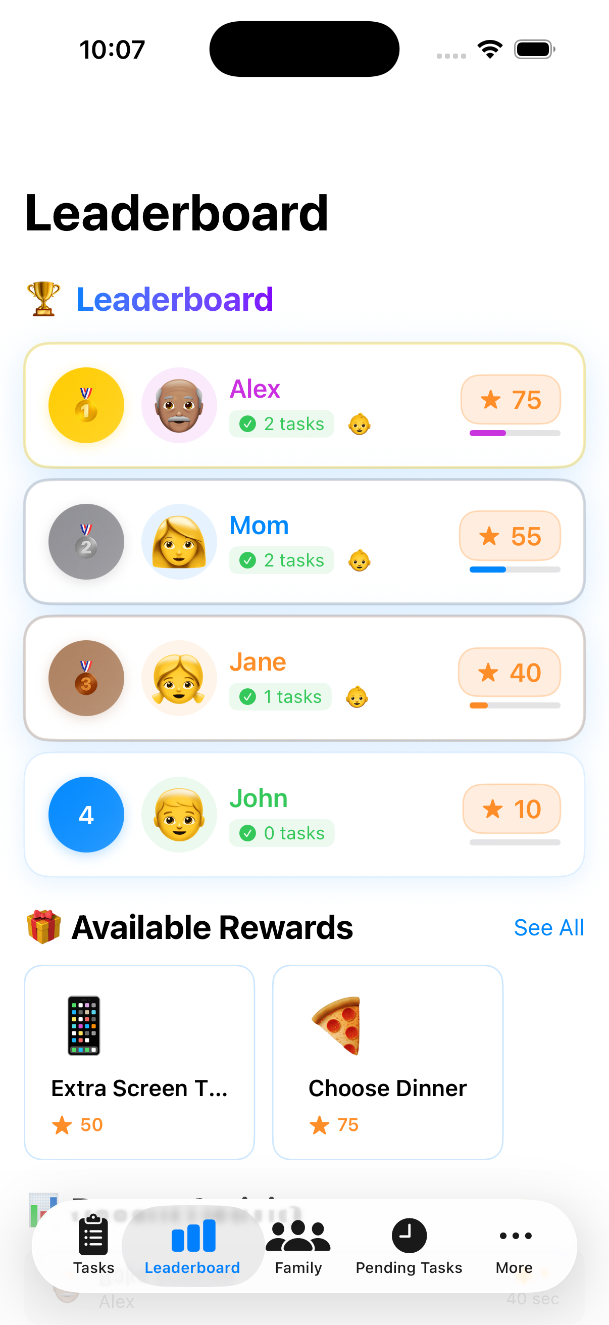 Rewards claim screen